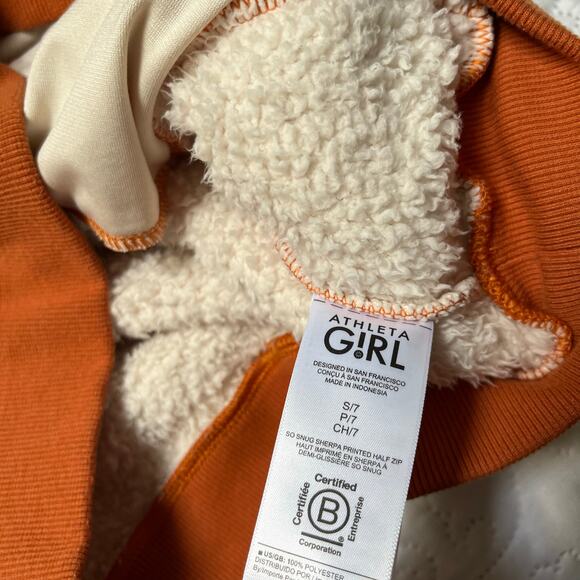 Athleta Girl 1/4 Zip So Snug Sherpa Fleece Size 7 - Picture 4 of 7